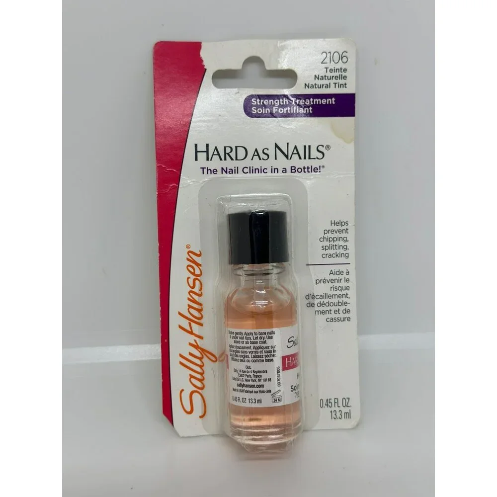 NIP‎ Sally Hansen Hard As Nails Strength Treatment 2106 Natural Tint 0.45 Fl Oz